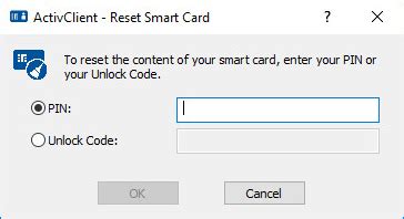 how to reset smart card